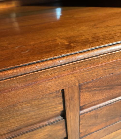 ANTIQUE EDWARDIAN COMPACTUM WARDROBE IN WALNUT - ADDITIONAL PHOTO 9