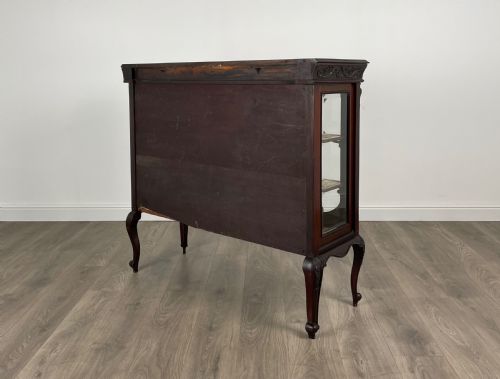 ANTIQUE 19TH CENTURY DISPLAY CABINET IN MAHOGANY - ADDITIONAL PHOTO 5