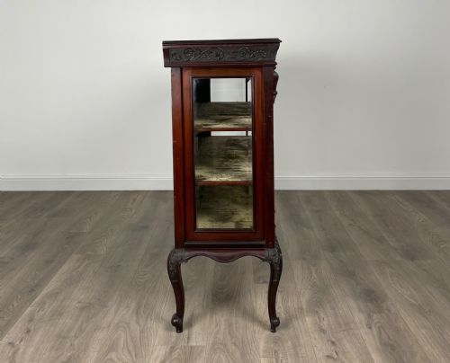 ANTIQUE 19TH CENTURY DISPLAY CABINET IN MAHOGANY - ADDITIONAL PHOTO 6