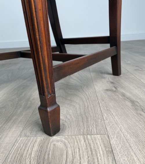 ANTIQUE SET OF 6 EDWARDIAN SHIELD BACK DINING CHAIRS IN MAHOGANY - ADDITIONAL PHOTO 5