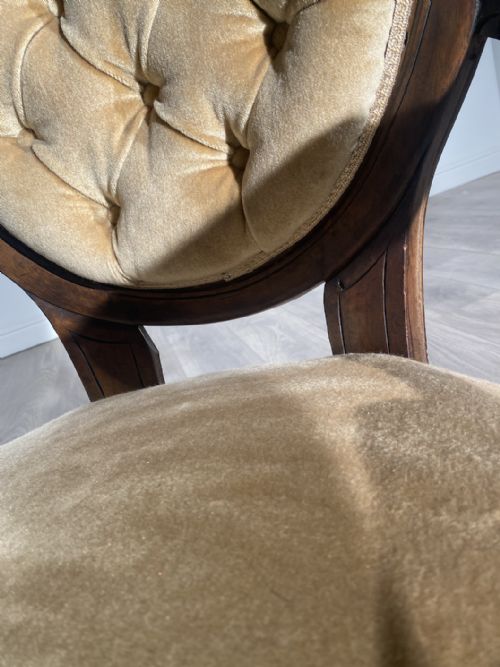 ANTIQUE 19TH CENTURY SPOON BACK ARMCHAIR IN MAHOGANY - ADDITIONAL PHOTO 6