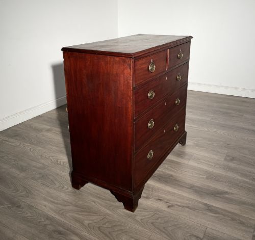 ANTIQUE 18TH CENTURY CHEST OF DRAWERS IN MAHOGANY - ADDITIONAL PHOTO 4