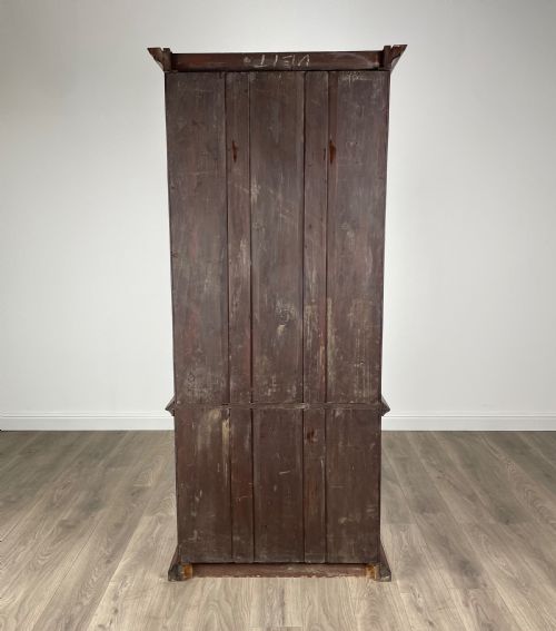 ANTIQUE 18TH CENTURY GLAZED DISPLAY CABINET IN MAHOGANY - ADDITIONAL PHOTO 9