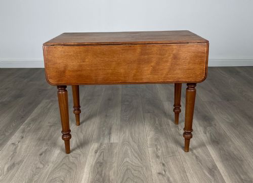 ANTIQUE 19TH CENTURY PEMBROKE TABLE IN MAHOGANY - ADDITIONAL PHOTO 8