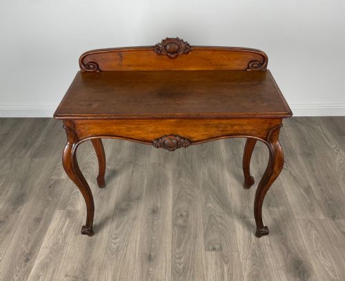 ANTIQUE 19TH CENTURY SIDE TABLE HALL TABLE IN OAK - ADDITIONAL PHOTO 1