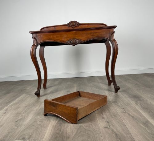 ANTIQUE 19TH CENTURY SIDE TABLE HALL TABLE IN OAK - ADDITIONAL PHOTO 2