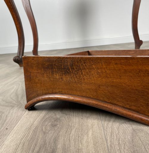 ANTIQUE 19TH CENTURY SIDE TABLE HALL TABLE IN OAK - ADDITIONAL PHOTO 3