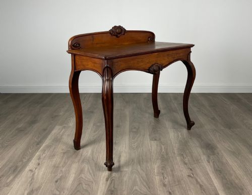 ANTIQUE 19TH CENTURY SIDE TABLE HALL TABLE IN OAK - ADDITIONAL PHOTO 9