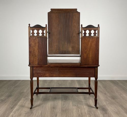 ANTIQUE 19TH CENTURY INLAID ROSEWOOD DRESSING TABLE - ADDITIONAL PHOTO 8