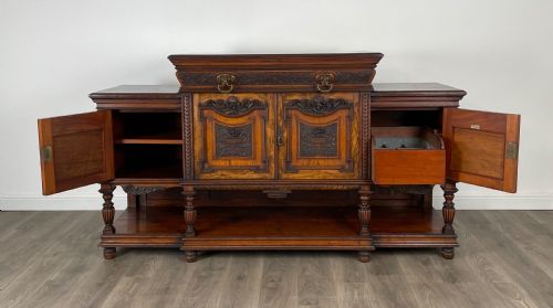 ANTIQUE 19TH CENTURY SIDEBOARD IN OLIVE WOOD - ADDITIONAL PHOTO 1