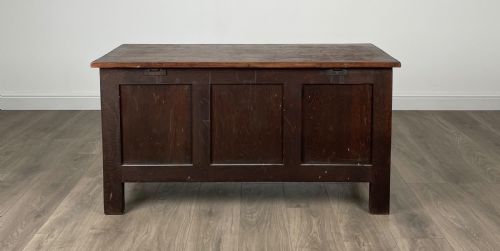 ANTIQUE 20TH CENTURY BLANKET BOX COFFER IN OAK - ADDITIONAL PHOTO 4