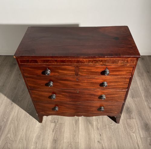 ANTIQUE 19TH CENTURY CHEST OF DRAWERS IN MAHOGANY - ADDITIONAL PHOTO 3