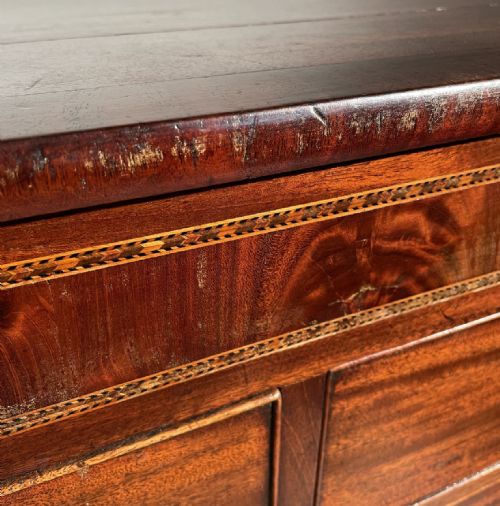 ANTIQUE 19TH CENTURY CHEST OF DRAWERS IN MAHOGANY - ADDITIONAL PHOTO 4