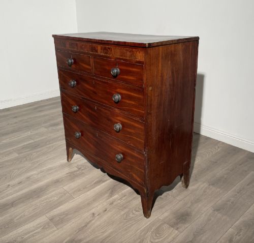 ANTIQUE 19TH CENTURY CHEST OF DRAWERS IN MAHOGANY - ADDITIONAL PHOTO 5