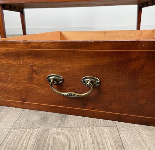 EDWARDIAN INLAID SIDEBOARD CUPBOARD IN MAHOGANY - ADDITIONAL PHOTO 3