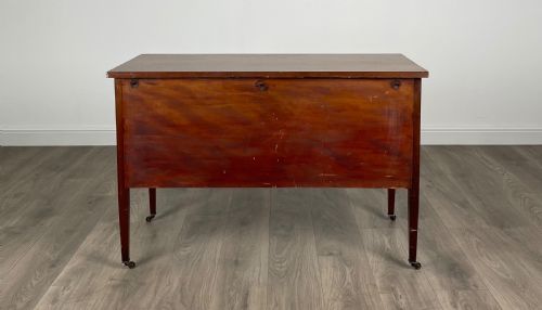 EDWARDIAN INLAID SIDEBOARD CUPBOARD IN MAHOGANY - ADDITIONAL PHOTO 5