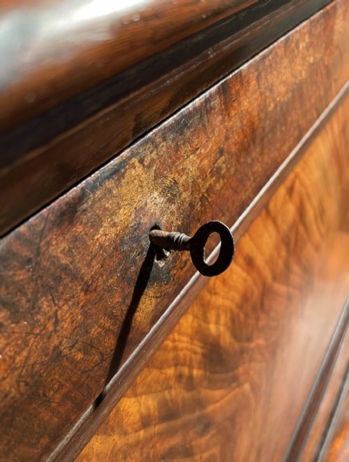 ANTIQUE VICTORIAN SECRETAIRE PIGEON HOLE IN MAHOGANY - ADDITIONAL PHOTO 2