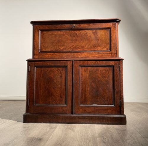 ANTIQUE VICTORIAN SECRETAIRE PIGEON HOLE IN MAHOGANY - ADDITIONAL PHOTO 9