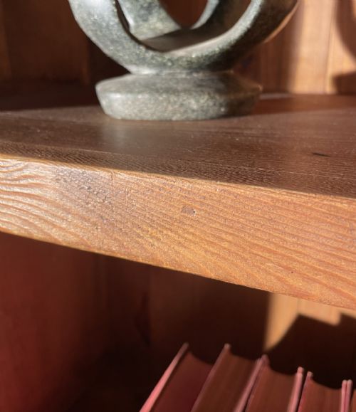 GOOD LOOKING VINTAGE PINE BOOKCASE - ADDITIONAL PHOTO 4