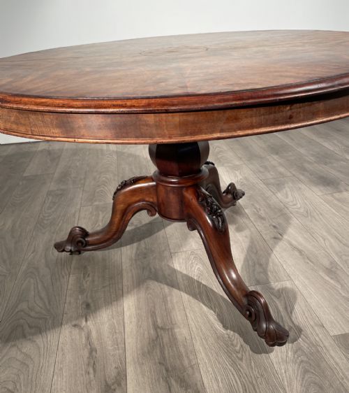 ANTIQUE 19TH CENTURY CENTRE TABLE IN WALNUT - ADDITIONAL PHOTO 1