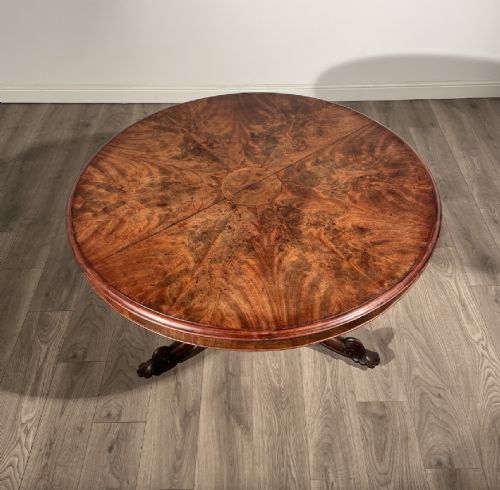 ANTIQUE 19TH CENTURY CENTRE TABLE IN WALNUT - ADDITIONAL PHOTO 8