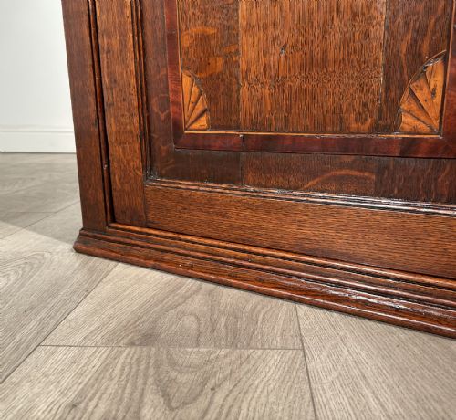 ANTIQUE 18TH CENTURY OAK HANGING CORNER CUPBOARD - ADDITIONAL PHOTO 5