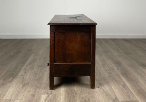 ANTIQUE 18TH CENTURY BLANKET BOX MULE CHEST IN OAK - ADDITIONAL PHOTO 6