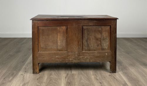 ANTIQUE 18TH CENTURY BLANKET BOX MULE CHEST IN OAK - ADDITIONAL PHOTO 8