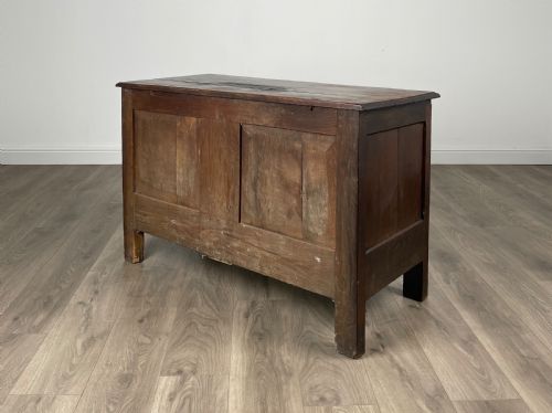 ANTIQUE 18TH CENTURY BLANKET BOX MULE CHEST IN OAK - ADDITIONAL PHOTO 9