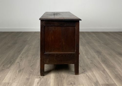 ANTIQUE 18TH CENTURY BLANKET BOX MULE CHEST IN OAK - ADDITIONAL PHOTO 10
