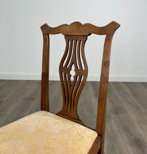 ANTIQUE 18TH CENTURY SET OF 6 DINING CHAIRS IN MAHOGANY - ADDITIONAL PHOTO 7