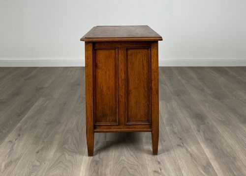 ANTIQUE 20TH CENTURY BLANKET BOX COFFER IN OAK - ADDITIONAL PHOTO 2