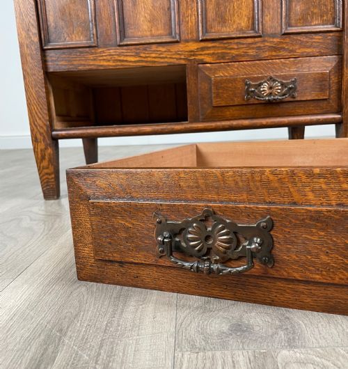 ANTIQUE 20TH CENTURY BLANKET BOX COFFER IN OAK - ADDITIONAL PHOTO 11