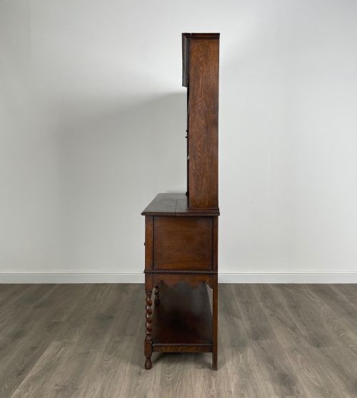 ANTIQUE EDWARDIAN DRESSER IN OAK - ADDITIONAL PHOTO 2