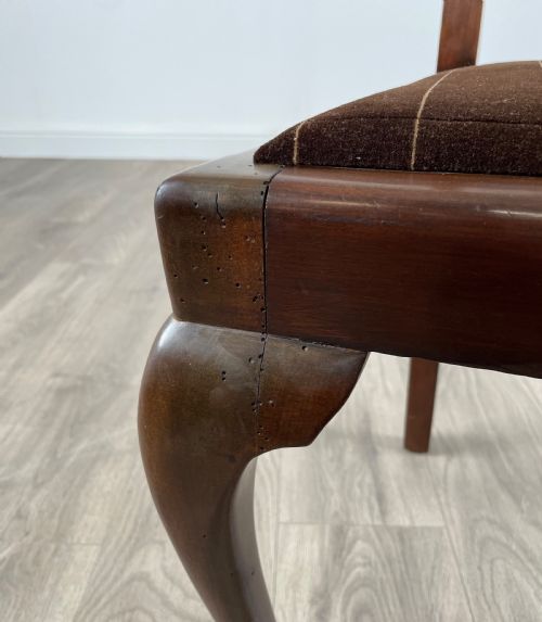 ANTIQUE 20TH CENTURY SET OF 6 DINING CHAIRS IN MAHOGANY - ADDITIONAL PHOTO 1