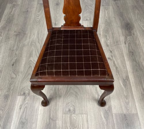 ANTIQUE 20TH CENTURY SET OF 6 DINING CHAIRS IN MAHOGANY - ADDITIONAL PHOTO 8