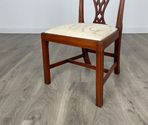 ANTIQUE SET OF 6 GEORGIAN DINING CHAIRS IN MAHOGANY - ADDITIONAL PHOTO 4