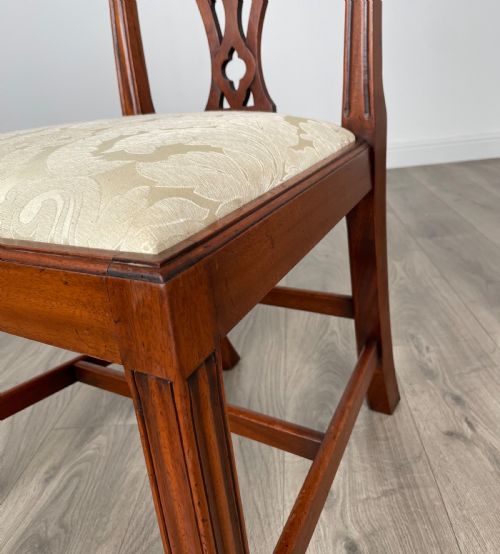 ANTIQUE SET OF 6 GEORGIAN DINING CHAIRS IN MAHOGANY - ADDITIONAL PHOTO 5