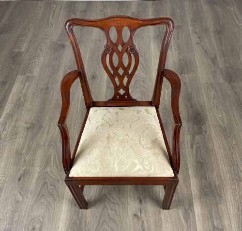 ANTIQUE SET OF 6 GEORGIAN DINING CHAIRS IN MAHOGANY - ADDITIONAL PHOTO 10