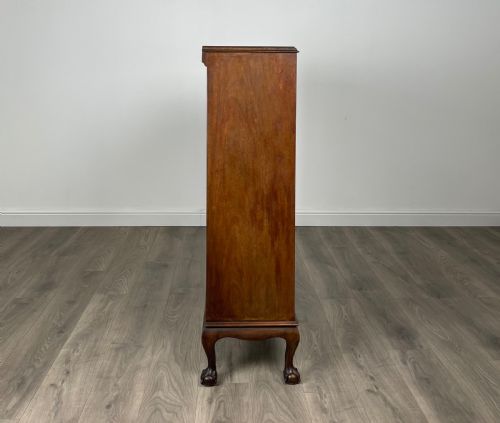 ANTIQUE 20TH CENTURY DISPLAY CABINET IN MAHOGANY - ADDITIONAL PHOTO 7