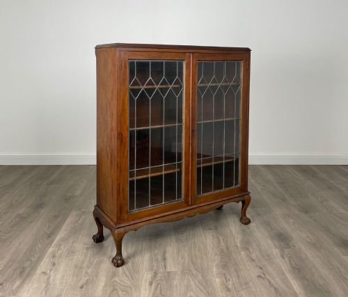 ANTIQUE 20TH CENTURY DISPLAY CABINET IN MAHOGANY - ADDITIONAL PHOTO 8