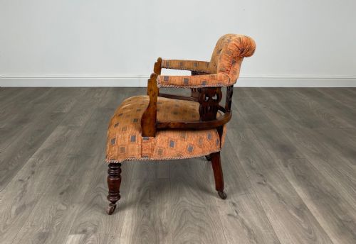 ANTIQUE LATE VICTORIAN SUITE IN MAHOGANY - ADDITIONAL PHOTO 3