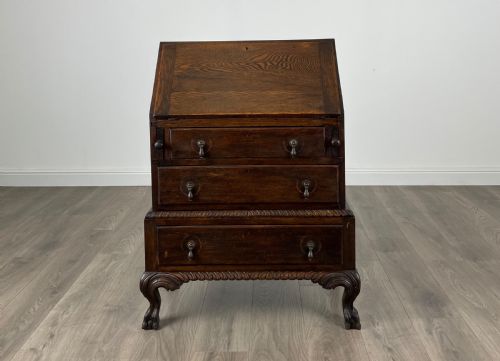 ANTIQUE 20TH CENTURY BUREAU IN OAK - ADDITIONAL PHOTO 1
