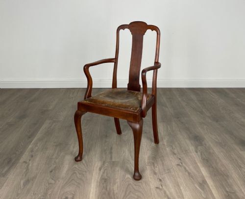 ANTIQUE 20TH CENTURY SET OF 6 DINING CHAIRS IN MAHOGANY - ADDITIONAL PHOTO 1