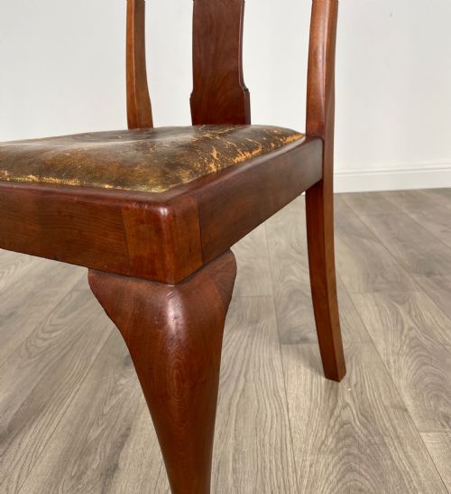 ANTIQUE 20TH CENTURY SET OF 6 DINING CHAIRS IN MAHOGANY - ADDITIONAL PHOTO 4
