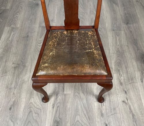 ANTIQUE 20TH CENTURY SET OF 6 DINING CHAIRS IN MAHOGANY - ADDITIONAL PHOTO 7