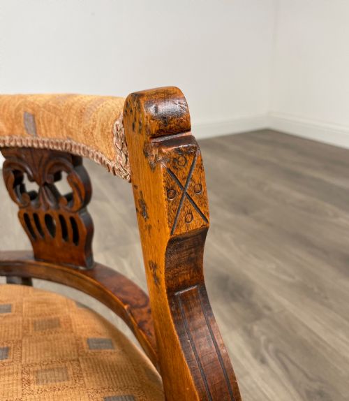 ANTIQUE 19TH CENTURY TUB CHAIR ARMCHAIR IN MAHOGANY - ADDITIONAL PHOTO 8