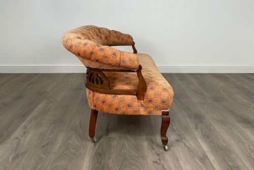 ANTIQUE 19TH CENTURY SETTEE IN MAHOGANY - ADDITIONAL PHOTO 6