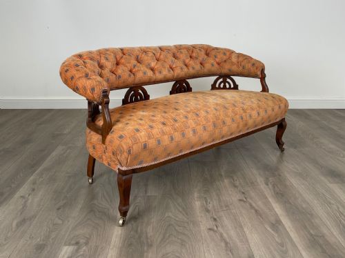 ANTIQUE 19TH CENTURY SETTEE IN MAHOGANY - ADDITIONAL PHOTO 7