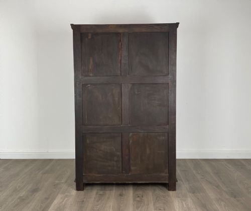 ANTIQUE EDWARDIAN SOLID OAK WARDROBE - ADDITIONAL PHOTO 7